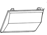 Ford Interior Lamp Lens - Ford 1980-1991 F, E-Series, Granada, Monarch - D1AZ 13783 B