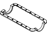 Ford 5.8L Oil Pan Gasket- 1988-1993 Ford Bronco, Econoline Vans, F-150, F-250, F-350, Grand Marquis- F2TZ 6710 A
