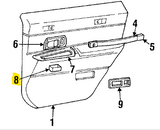 Ford Ash Tray Receptacle (Rear Door) - 1995-1997 Lincoln Town Car -  F7VZ 5430702 AA