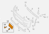 Ford Front License Plate Bracket- 2005-2007 Ford Escape- 7L8Z 17A385 A