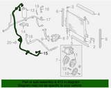 Ford A/C Refrigerant Suction Hose- 2004-2007 Ford Freestar, Mercury Monterey ( 3.9L or 4.2L Engine ) - 3F2Z 19D850 AD