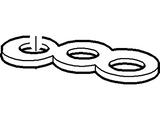 Ford Upper Intake Manifold Gasket 4.0L - 1997-2001 Ford Explorer / Sport / Trac, Mountaineer- YL2Z 9E436 AA