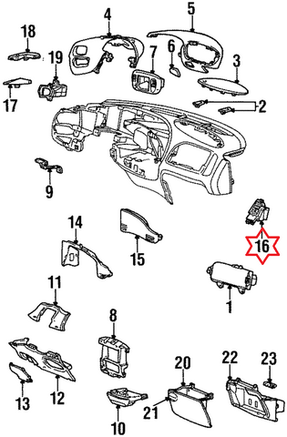 Air Outlet Vent Outlet Center (Prairie Tan) - Lincoln Navigator (F85Z 19893 AAC)